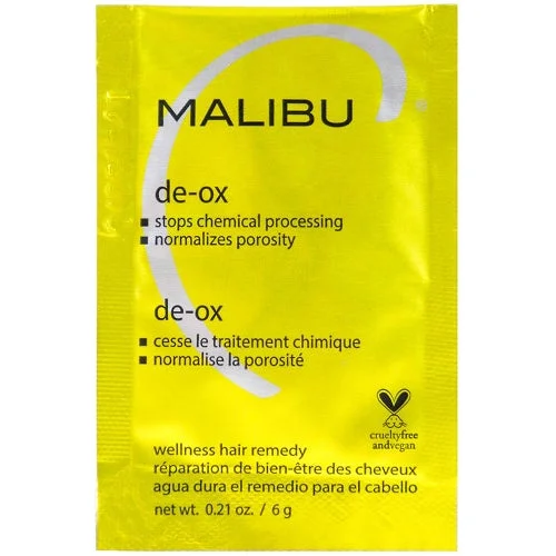 Hair care routine for hair sturdiness-Malibu C De-Ox Packette .21 oz