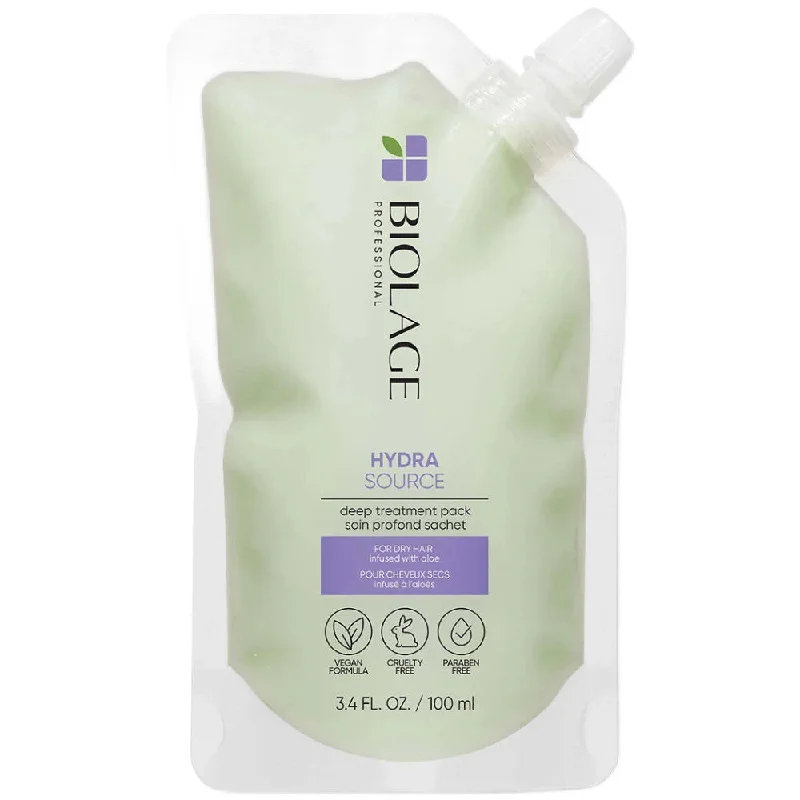 Hair care routine for hair hydration boost-Matrix Biolage Hydrasource Deep Treatment Pack