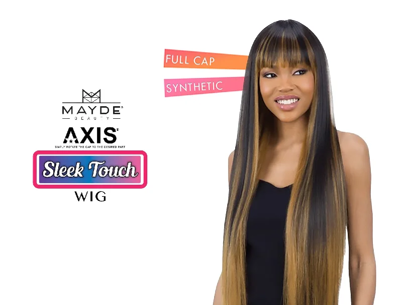 Synthetic wigs for vocal shows-MAYDE BEAUTY AXIS SYNTHETIC WIG SLEEK CHINA BANG