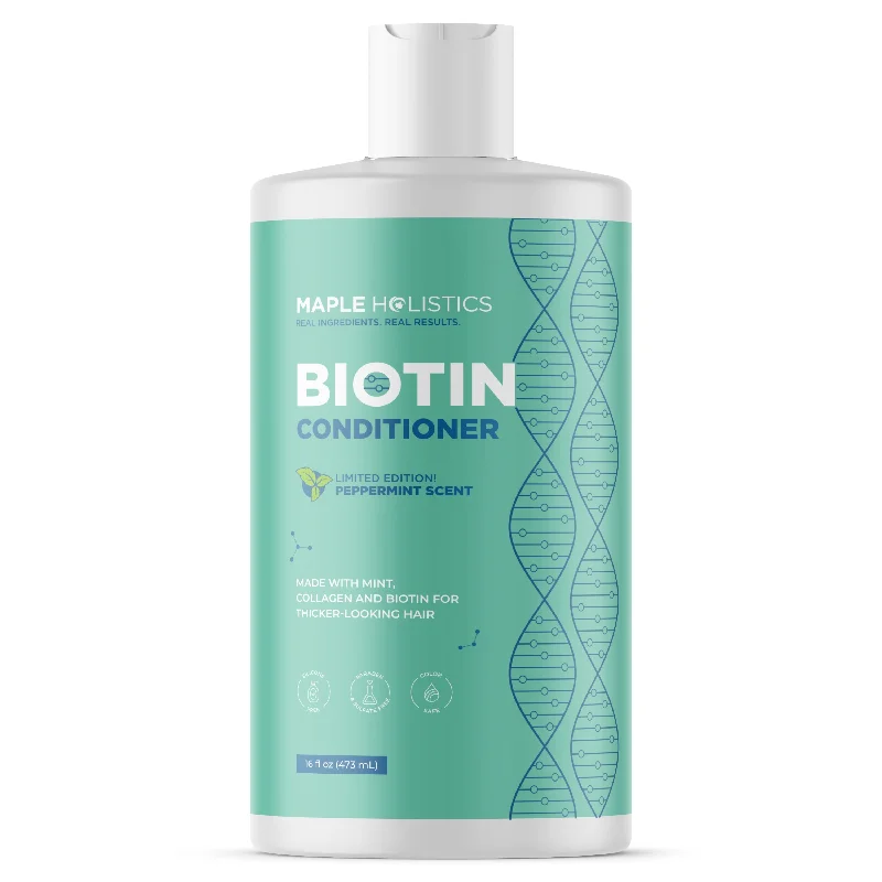 Hair care routine for oily kinky curls-Mint Biotin Conditioner