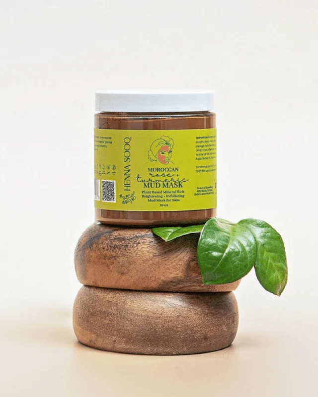 Hair care for thin coily kinky hair-Moroccan Rose + Turmeric Mud Mask