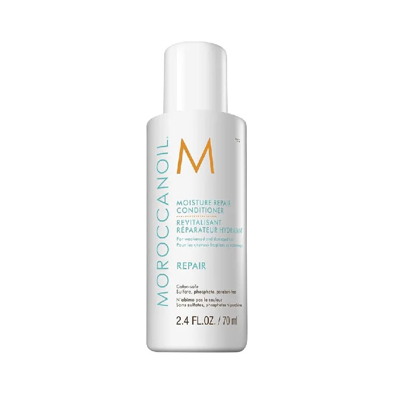 Best hair care for shiny coily curls-Moroccanoil Moisture Repair Conditioner 70ml