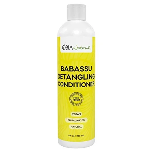 Hair care routine for moist climates-Obia Naturals Babassu Detangling Conditioner 8 Oz