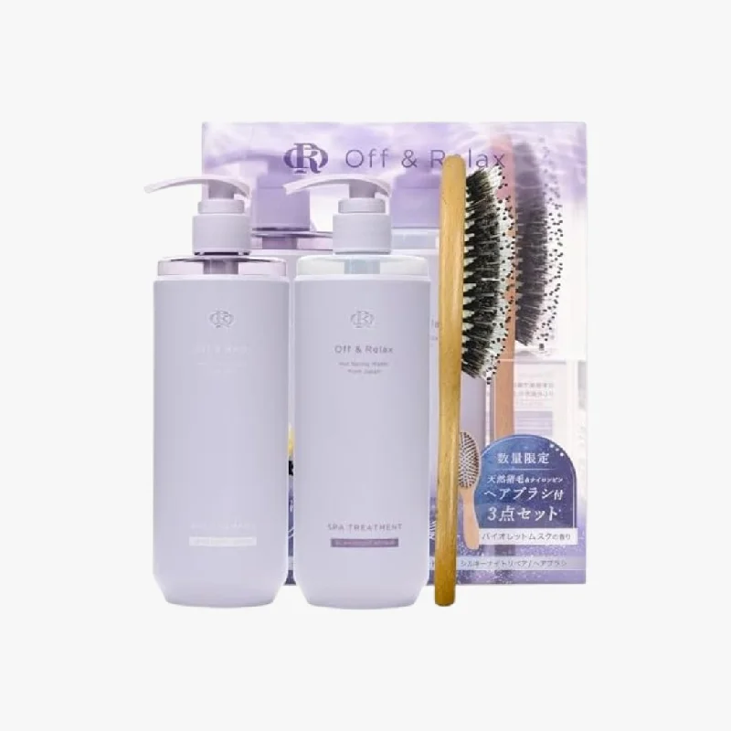 Off Relax Silky Night Repair Hair Set (Shampoo + Conditioner)