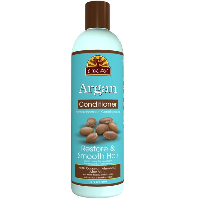 Hair care for dry coily kinky hair-Okay Argan Oil Conditioner 12Oz