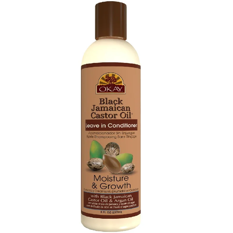 Hair care tips for scalp potency-Okay | Black Jamaican Castor Oil Coconut Leave In Conditioner - 8 Oz