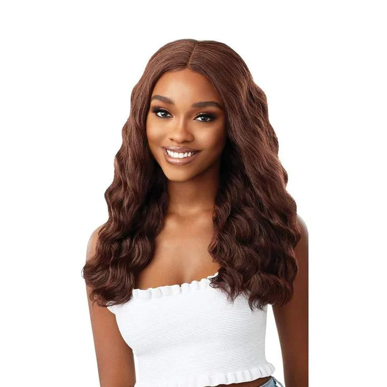 Synthetic wigs with blush pink-OUTRE EVERYWEAR Synthetic Hair Lace Front Wig EVERY 7