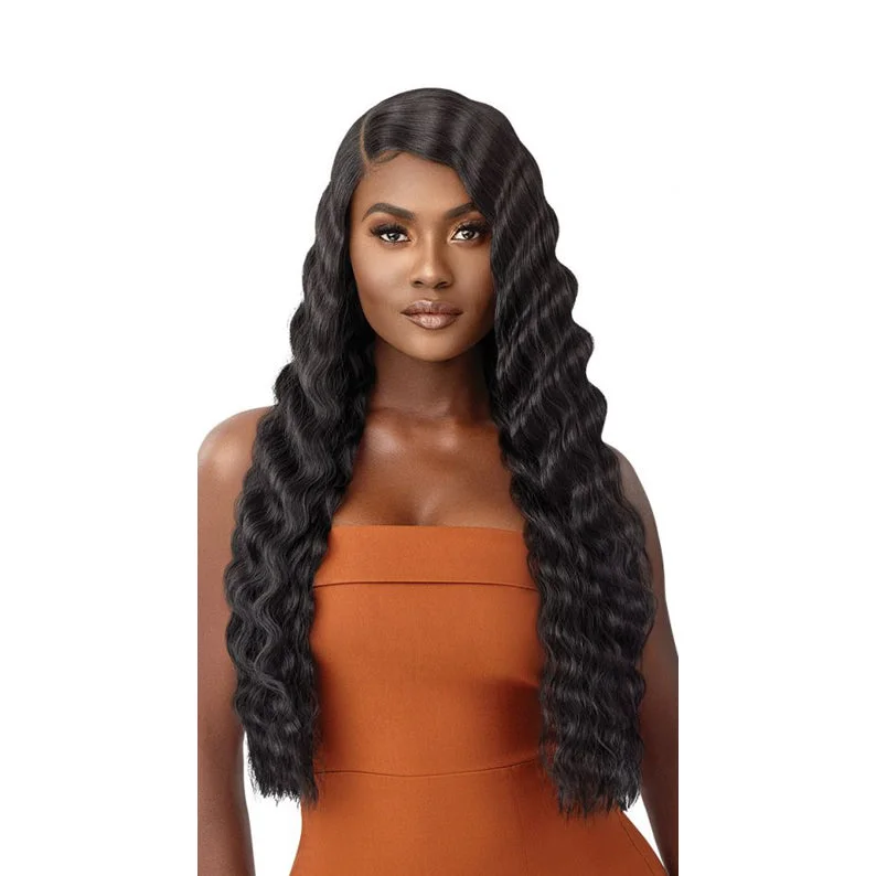 Synthetic wigs with fishtail braids-OUTRE Synthetic Hair Lace Front Wig AZALYN 28