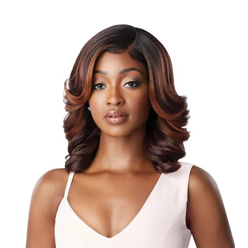 Synthetic wigs for stage costumes-OUTRE Melted Hairline Synthetic Hair Lace Front Wig ARLISSA