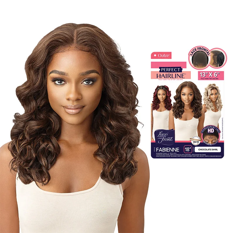 Synthetic wigs for quiz nights-OUTRE Perfect Hairline Synthetic 13X6 HD Lace Front Wig - FABIENNE