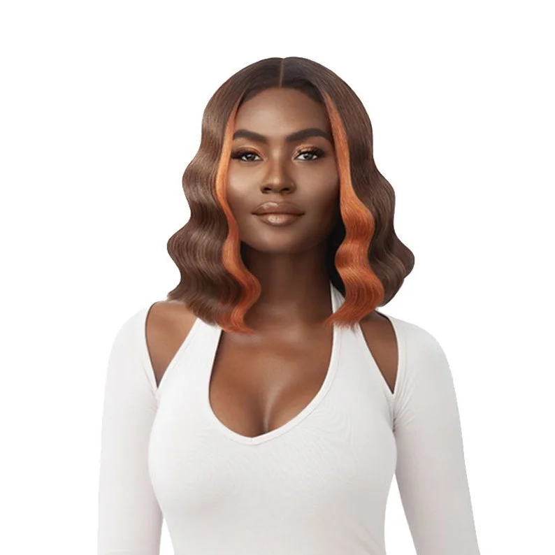 Synthetic wigs for dressy casual-OUTRE Premium Synthetic HD Lace Front Deluxe Wig - SILVANA