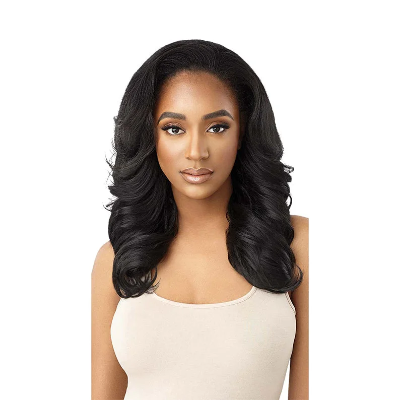 Knot-free synthetic wigs-OUTRE Quick Weave Synthetic Hair Half Wig NEESHA H305