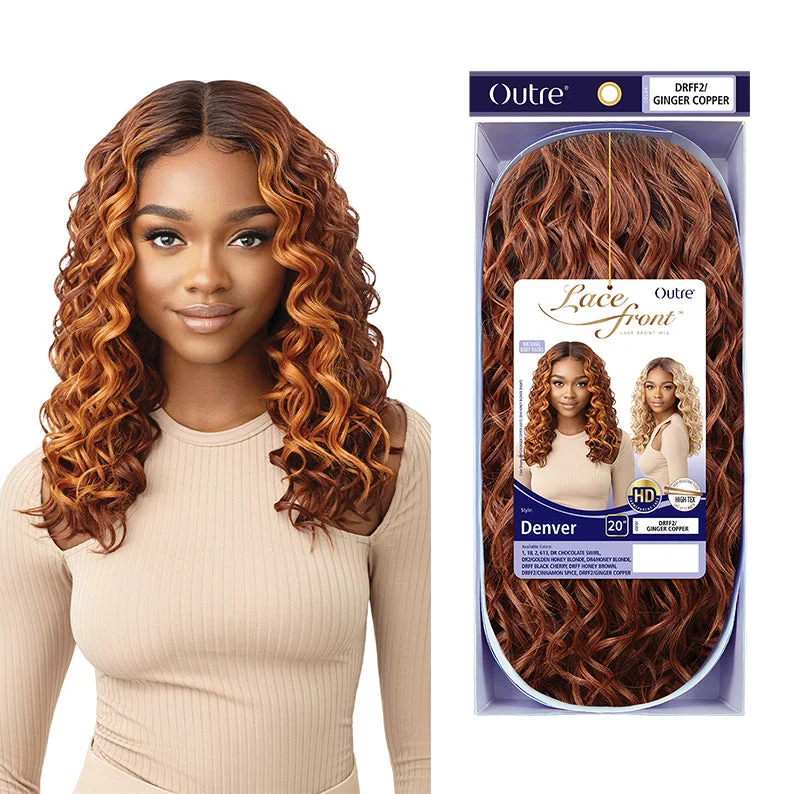 Synthetic wigs for calm mornings-OUTRE Synthetic Swiss HD Lace Front Wig - DENVER