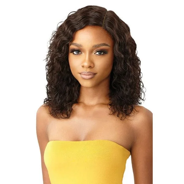 real person hair ring classic band-Outre The Daily Wig 100% Human Hair Wig - DEEP CURL 16"