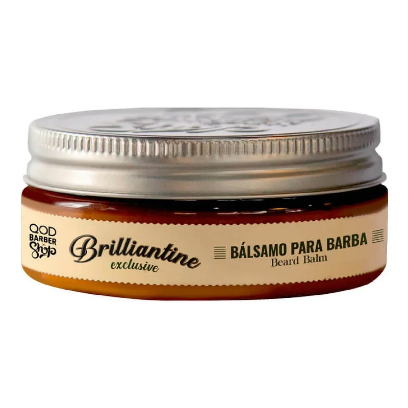 QBS Brilliantine Beard Balm Moisturizing Shaper Modeling Hair Styling 130G - QOD