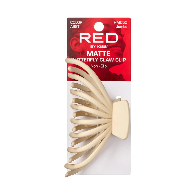 RED by KISS Matte Butterfly Claw Clip Jumbo Assorted Color #HMC50