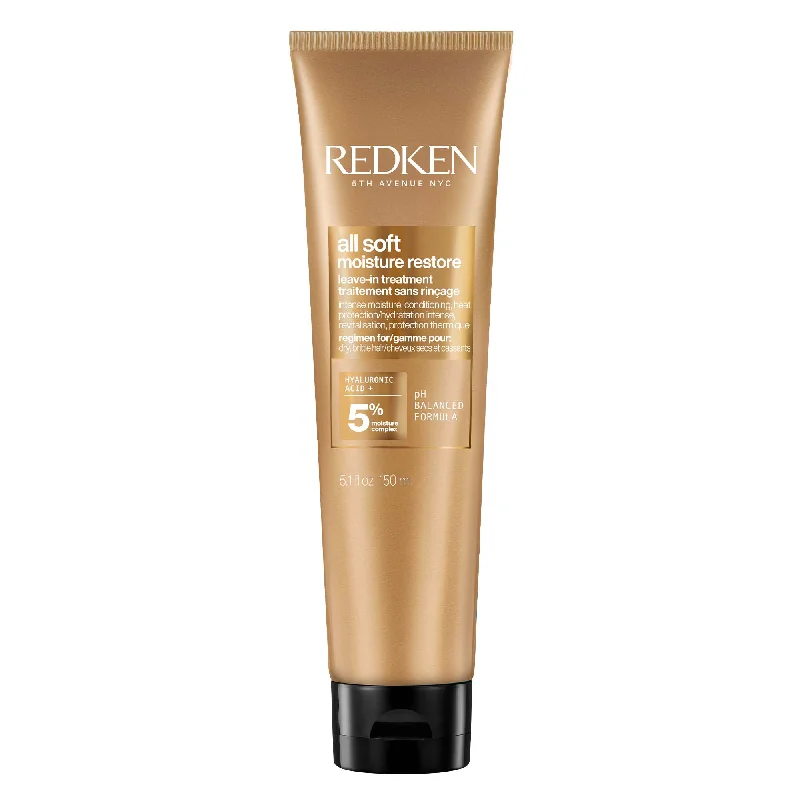 Hair care routine for hair dynamism-Redken All Soft Leave In Treatment 5.1 oz