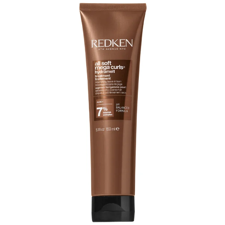 Hair care tips for daily styling-Redken All Soft Mega Curls Hydramelt Treatment 5.1 oz