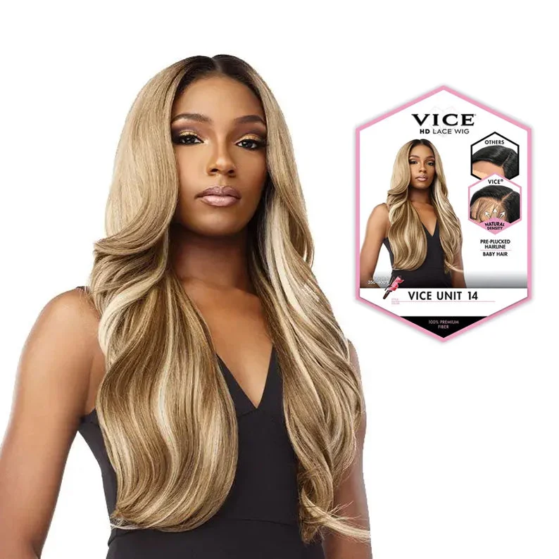 Synthetic wigs for quiet vibes-Sensationnel Synthetic Hair Vice-HD Lace Front Wig VICE UNIT 14