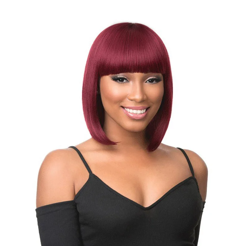 Open-weave synthetic wigs-SENSATIONNEL Synthetic Instant Fashion Full Cap Wig - TALIA 12 INCH