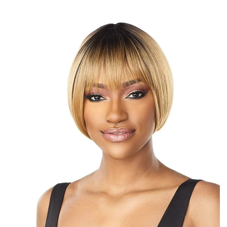 Coral pink synthetic wigs-SENSATIONNEL Synthetic Instant Fashion Full Cap Wig - VELIKA