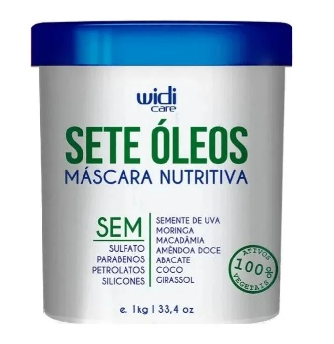 Sete Óleos Vegetable Seven Oils Hair Nourishing Treatment Mask 1Kg - Widi Care