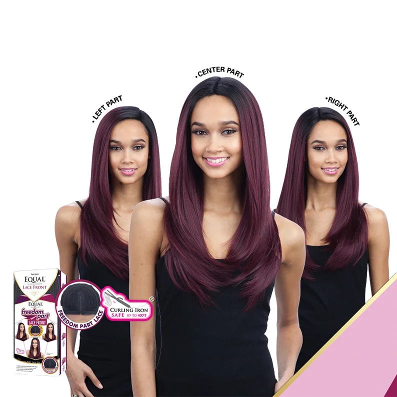 Synthetic wigs with sparkle hues-SHAKE N GO Freetress Equal Freedom Part Synthetic Hair Lace Wig FREE PART LACE 201