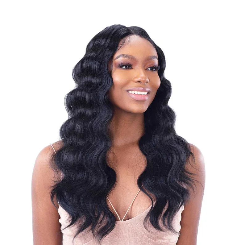 Smooth synthetic wigs edged-SHAKE N GO Freetress Equal Synthetic Hair Lace Front Wig LFW 006 LITE