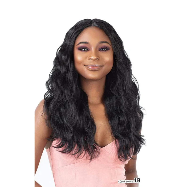 Synthetic wigs with crisp cut-SHAKE N GO Freetress Equal Synthetic Lite Lace Front Wig - LFW 008