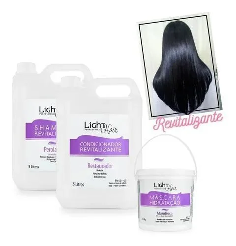 Shampoo + Conditioner+ Mask Cassava 5 Liters Light Hair - Light Hair