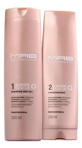 Shampoo E Conditioner Blond Moisturizing Mab Blonde Rescue - MAB