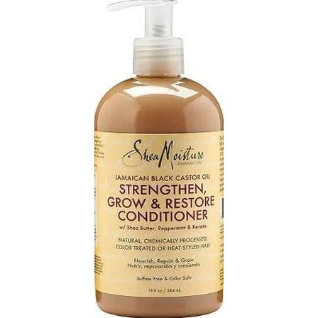 How to hydrate damaged coily curls-Shea Moisture Jamaican Black Castor Oil Strengthen & Restore Conditioner, 13 Oz