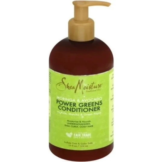 Moisturizing hair care for curl restoration-Shea Moisture Power Greens Conditioner 13Oz