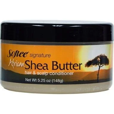 Hair care for lustrous hair-Softee African Shea Butter Hair & Scalp Conditioner 5.25 OZ