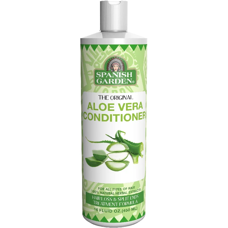 Hair care routine for bouncy waves-Spanish Garden Original Aloe Vera Conditioner Hair Loss & Split End Formula - 16 Oz