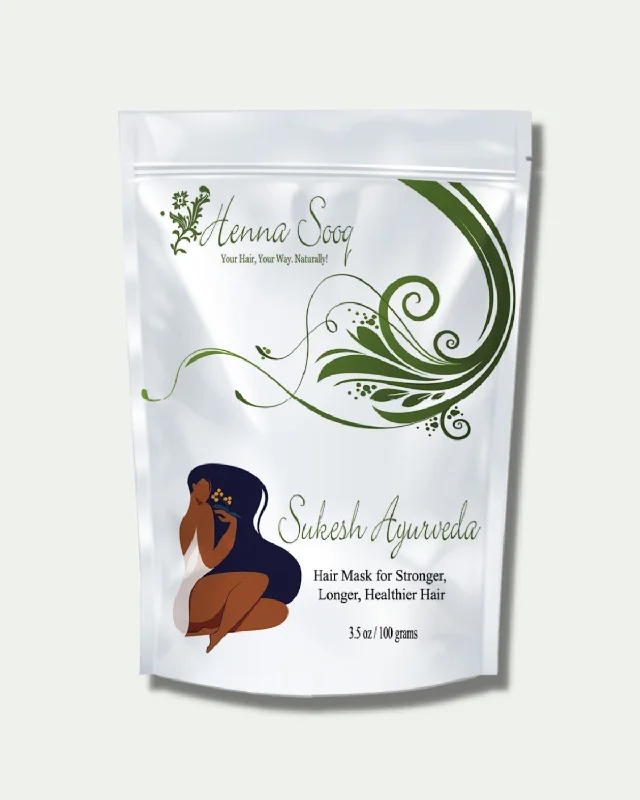 Hair care routine for dry coily curls-Sukesh Ayurveda Hair Mask