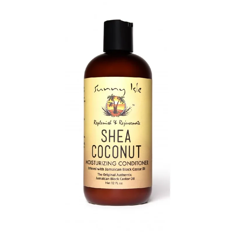 How to care for brittle bouncy coily hair-Sunny Isle Shea Coconut Moisturizing Conditioner 12Oz