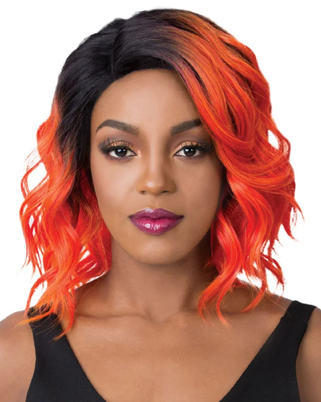 Synthetic wigs for class reunions-Swiss Lace Glanage | Lace Front Synthetic Wig by It's a Wig