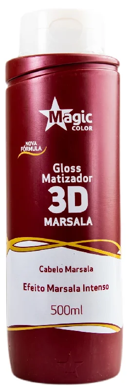 Intense Effect Red Marsala Treatment 3D Tinting Gloss Mask 500ml - Magic Color