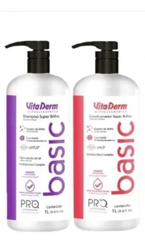 Vita Derm Shampoo E Conditioner Basic Liter Professional - Vita Derm