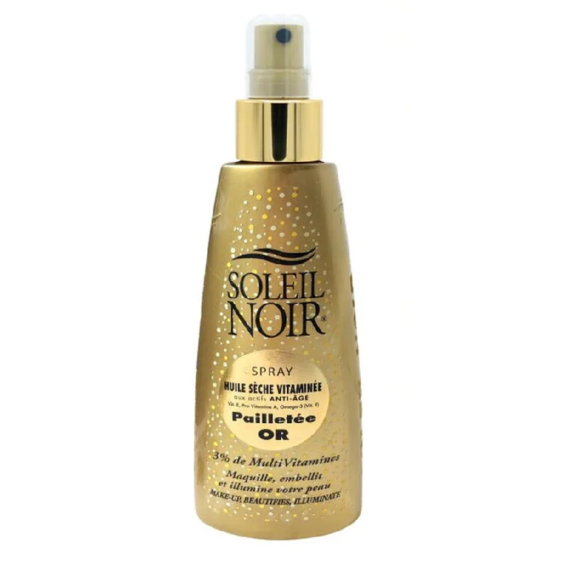 Soleil Noir Vitaminized Dry Oil Spray Gold Glitter 150ml (5,07fl oz)